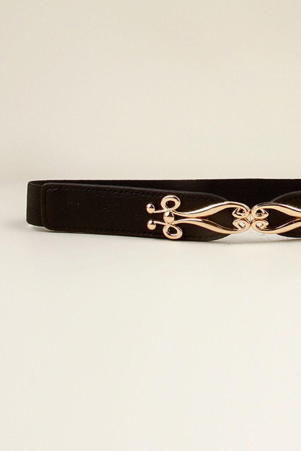 Alloy Buckle Elastic Belt - 808Lush