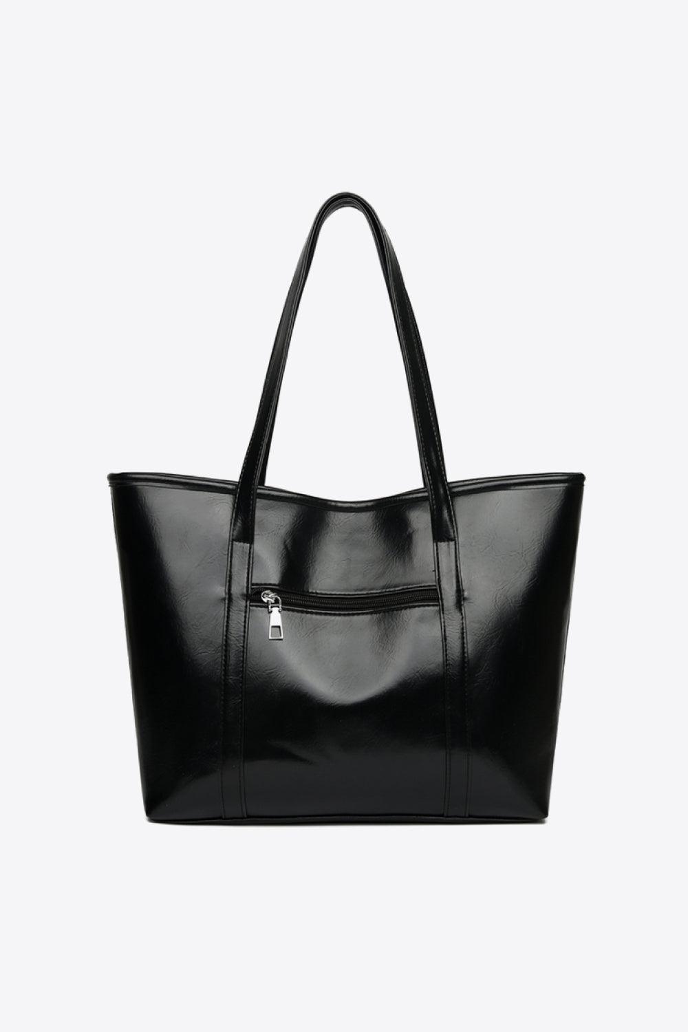 PU Leather Tote Bag - 808Lush