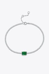 Adored 1 Carat Lab-Grown Emerald Bracelet - 808Lush