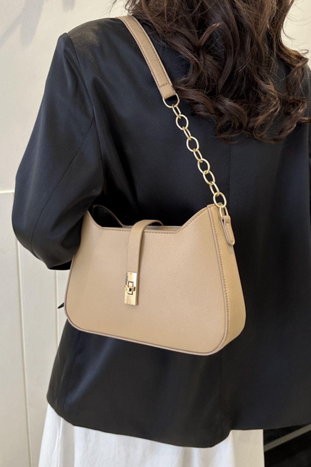 PU Leather Shoulder Bag - 808Lush