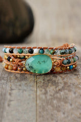 Natural Stone & Agate Layered Bracelet - 808Lush