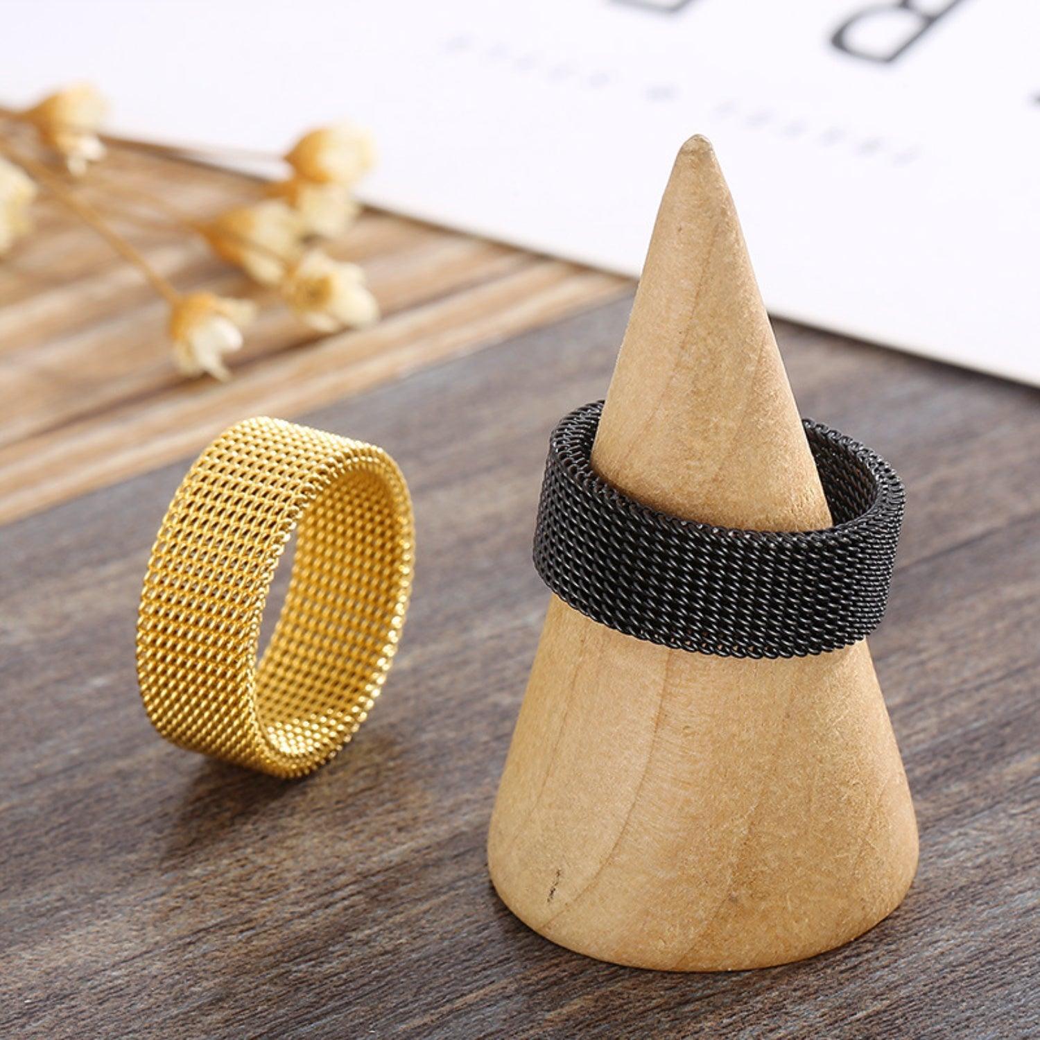 Weave Stainless Steel Ring - 808Lush