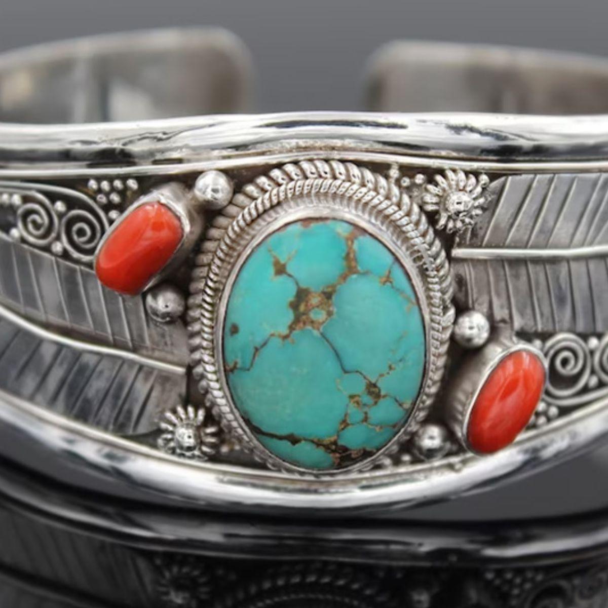 Turquoise Open Bracelet - 808Lush