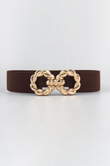 Zinc Alloy Buckle Elastic Belt - 808Lush