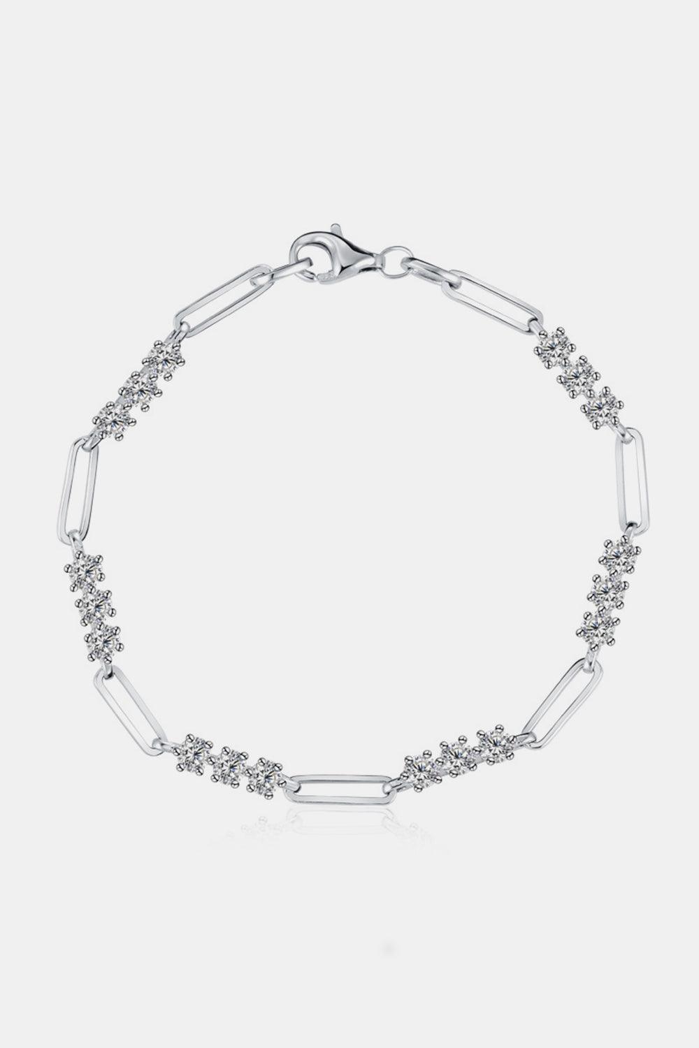 1.8 Carat Moissanite 925 Sterling Silver Bracelet - 808Lush