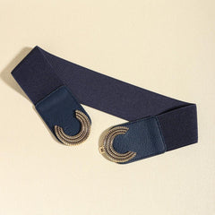 Double C Buckle Elastic Belt - 808Lush