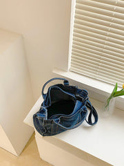 Adored Denim Shoulder Bag - 808Lush