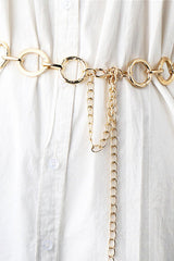 Aluminum Alloy Circle Chain Belt - 808Lush