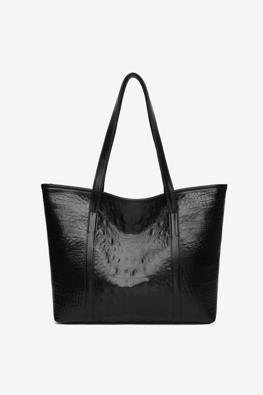 PU Leather Tote Bag - 808Lush