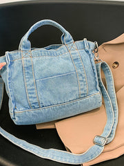 Adored Denim Shoulder Bag - 808Lush