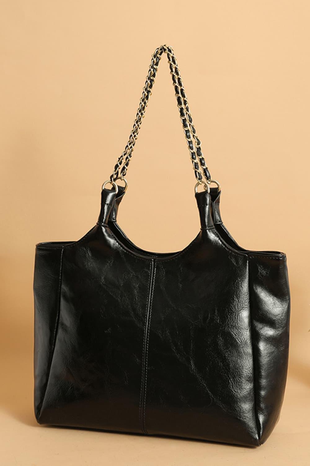 PU Leather Tote Bag - 808Lush