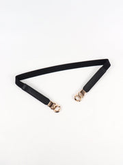 Zinc Alloy Buckle Elastic PU Belt - 808Lush