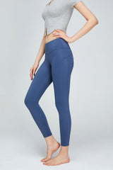 Seam Detail Wide Waistband Sports Leggings - 808Lush