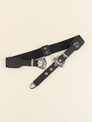 Double Buckle PU Leather Belt - 808Lush