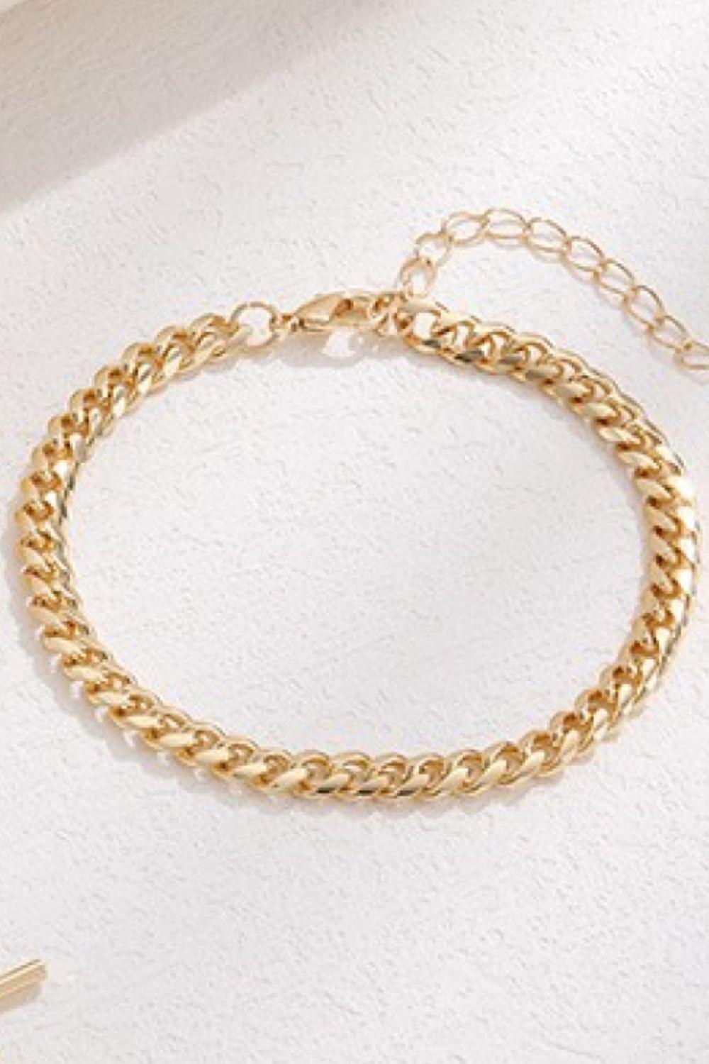 Curb Chain Copper Bracelet - 808Lush