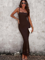 Spaghetti Strap Bodyline Maxi Dress - 808Lush