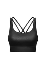 Crisscross Strappy Back Sports Bra - 808Lush