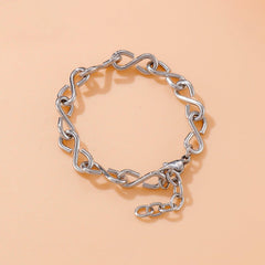 Stainless Steel Figure 8 Chain Link Bracelet - 808Lush