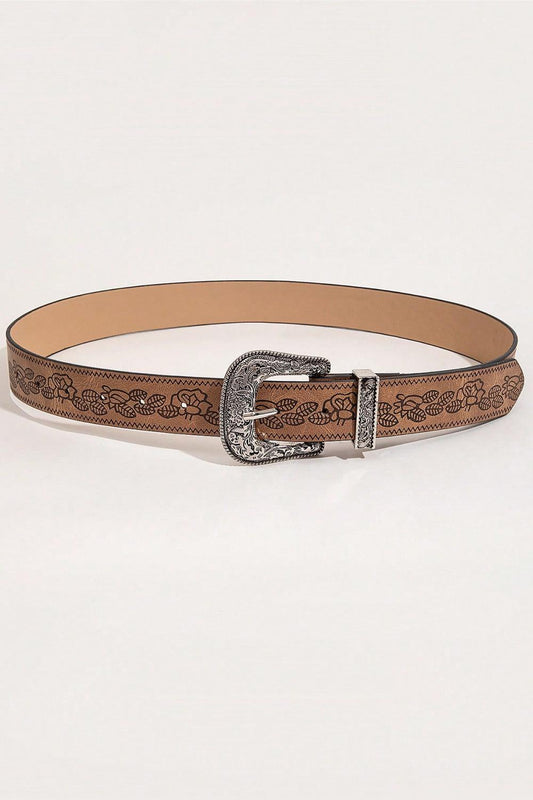 Floral PU Leather Belt - 808Lush