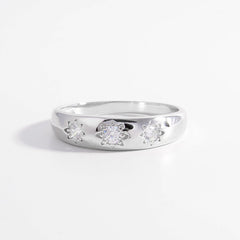 925 Sterling Silver Inlaid Zircon Ring - 808Lush