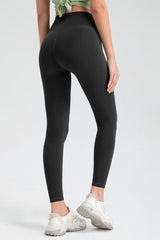 Wide Waistband High Waist Sport Leggings - 808Lush