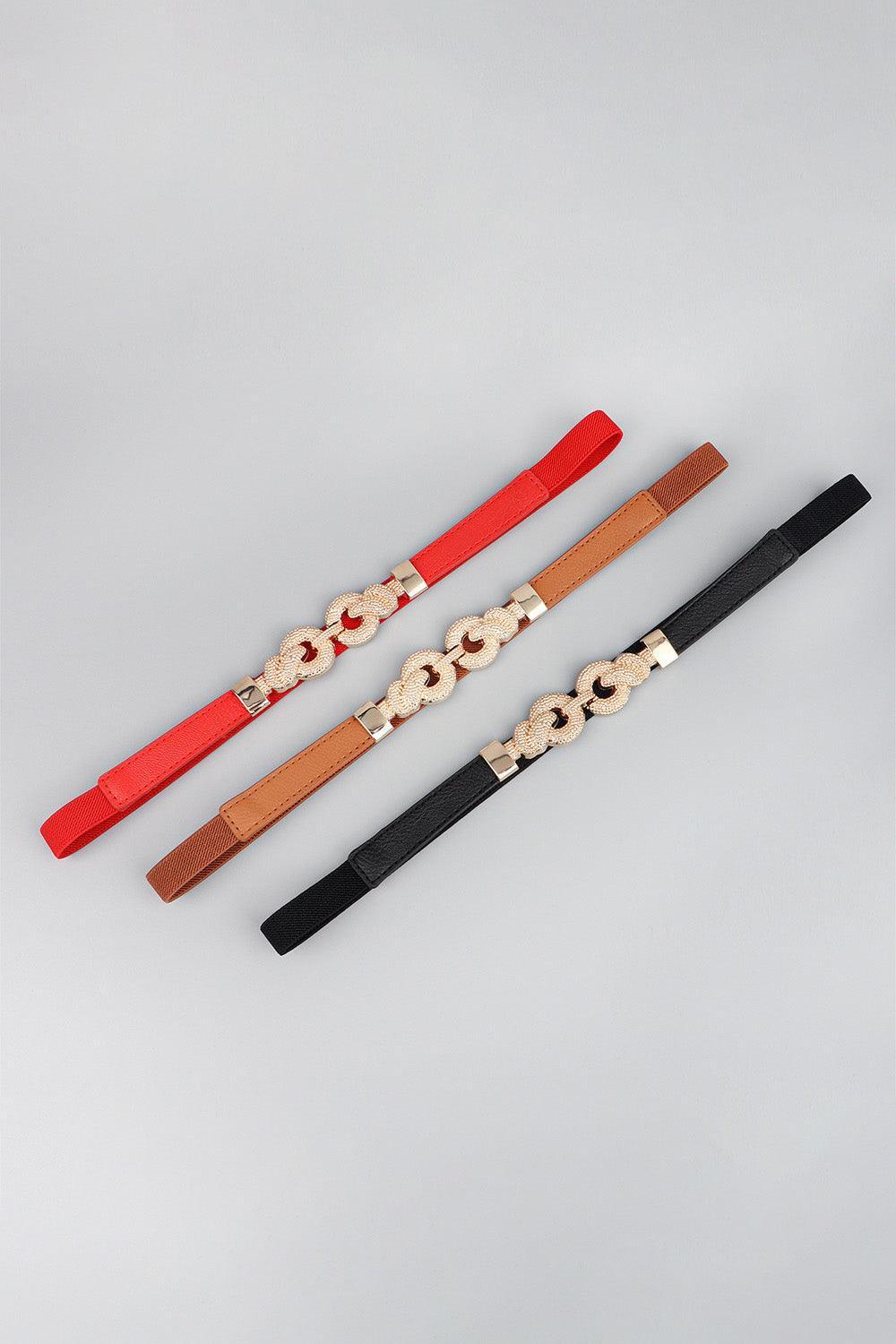 Zinc Alloy Buckle PU Leather Belt - 808Lush