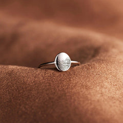 925 Sterling Silver Signet Ring - 808Lush