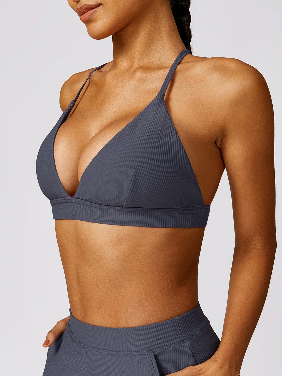 Spaghetti Strap Active Bra - 808Lush