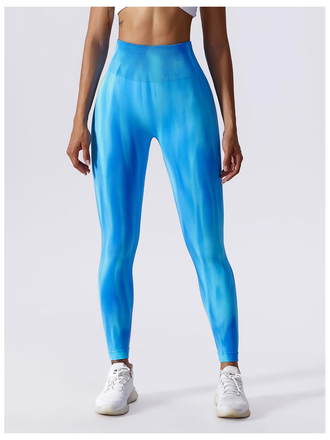 Tie-Dye High Waist Active Pants - 808Lush