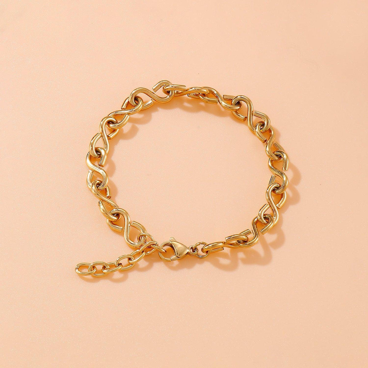 Stainless Steel Figure 8 Chain Link Bracelet - 808Lush