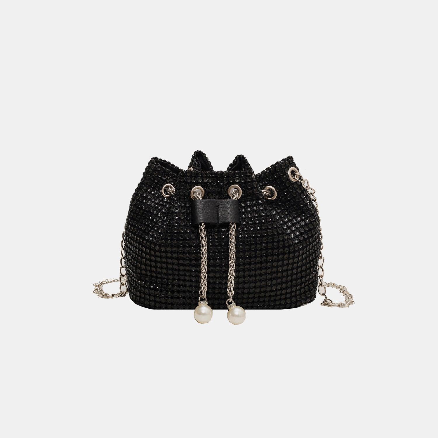 Rhinestone Detail Crossbody Bag - 808Lush