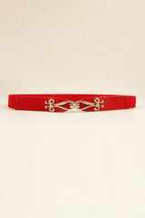 Alloy Buckle Elastic Belt - 808Lush