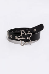 PU Leather Star Shape Buckle Belt - 808Lush