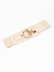 PU Elastic Wide Belt with Alloy Buckle - 808Lush