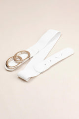 Zinc Alloy Buckle Elastic PU Belt - 808Lush