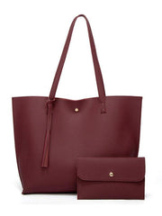 Tassel Zip Bag Large Capacity Shoulder Tote Bag - 808Lush