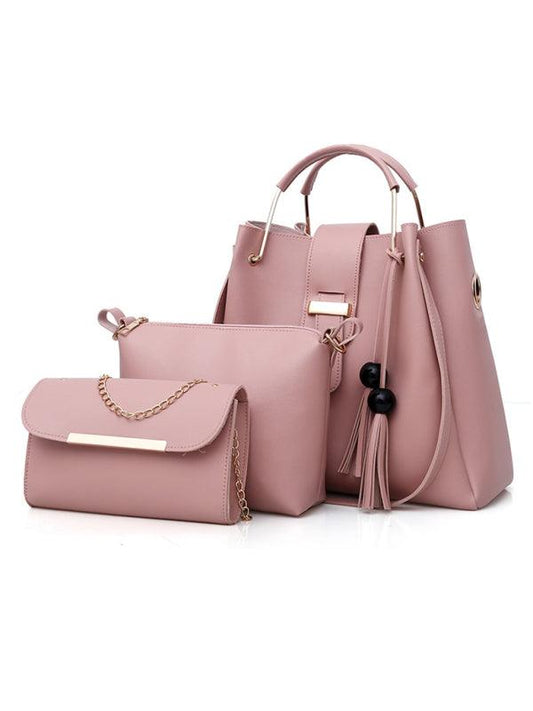 Handbag Fashion One Shoulder Bucket Ladies Luggage Bag Three-Piece Set - 808Lush