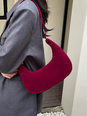 Retro fashion simple one shoulder portable dumpling armpit bag - 808Lush