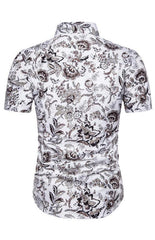 Men's Summer Fashion Short Sleeve Printed Shirt - 808Lush