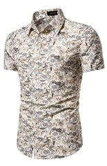 Men's Summer Fashion Printed Short Sleeve Shirts - 808Lush