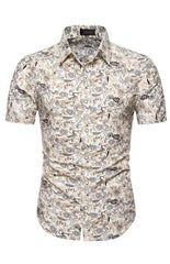 Men's Summer Fashion Printed Short Sleeve Shirts - 808Lush