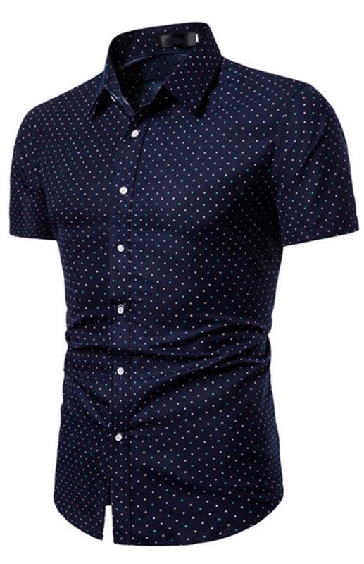 Men's Summer Fashion Short Sleeve Printed Shirt - 808Lush