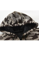 Men's Hooded Sweater Cardigan Camo Hooded Athleisure Sweater - 808Lush