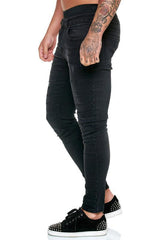 Men's Fashion High Waist Slim Jeans - 808Lush