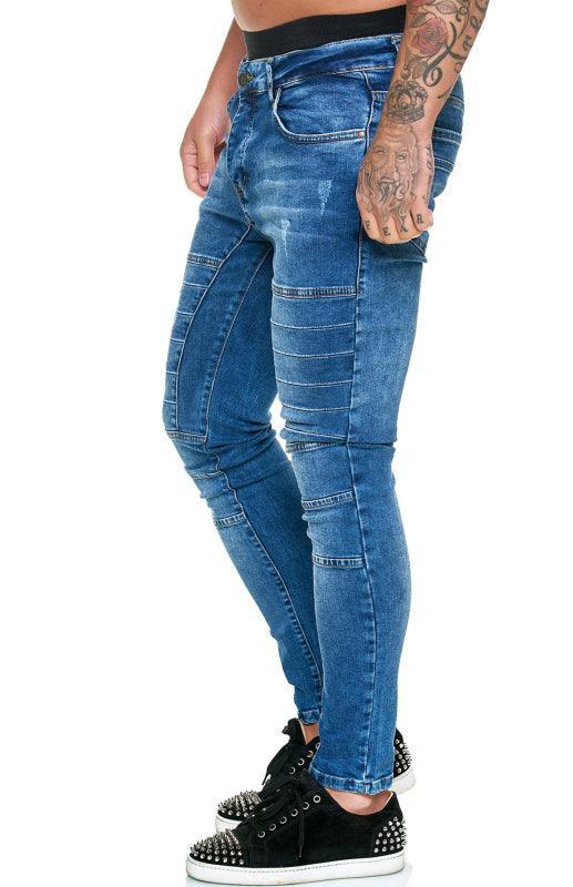 Men's Fashion High Waist Slim Jeans - 808Lush