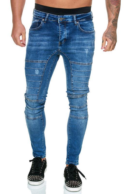 Men's Fashion High Waist Slim Jeans - 808Lush