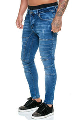 Men's Fashion High Waist Slim Jeans - 808Lush