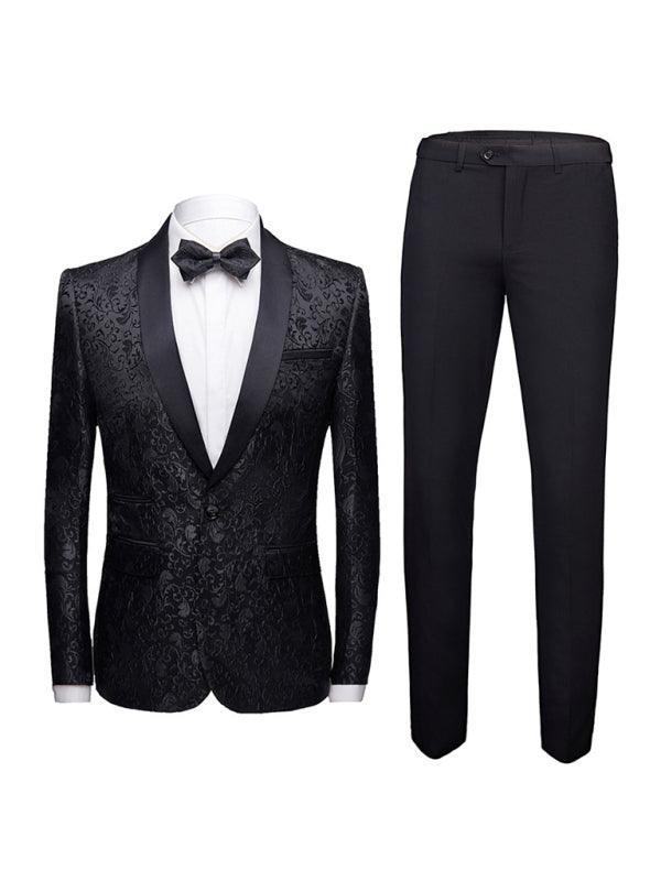 Men's Slim Fit Business Two Piece Suit - 808Lush