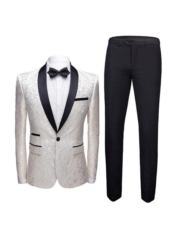 Men's Slim Fit Business Two Piece Suit - 808Lush