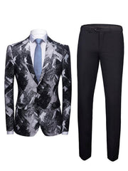 Men's Slim Fit Business Two Piece Suit - 808Lush